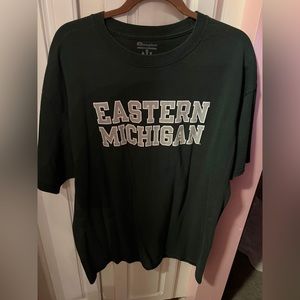 champion eastern Michigan university green t-shirt